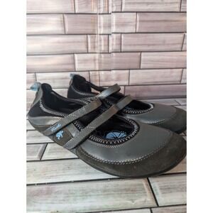 Cushe Sandals Womens Size 10 Boardwalk Mary Janes Graphite Leather Flat